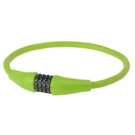 Zahlenkabelschloß M-Wave Silikon 900 x ø12mm – Grün