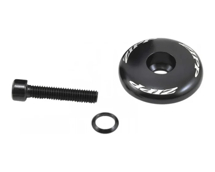 ZIPP Aluminium Vorbau Top Cap für Service Course SL mit Schraube | polished black